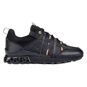 Cruyff Mens Fearia Suede Hex-Tech Sneakers / Black/Gold